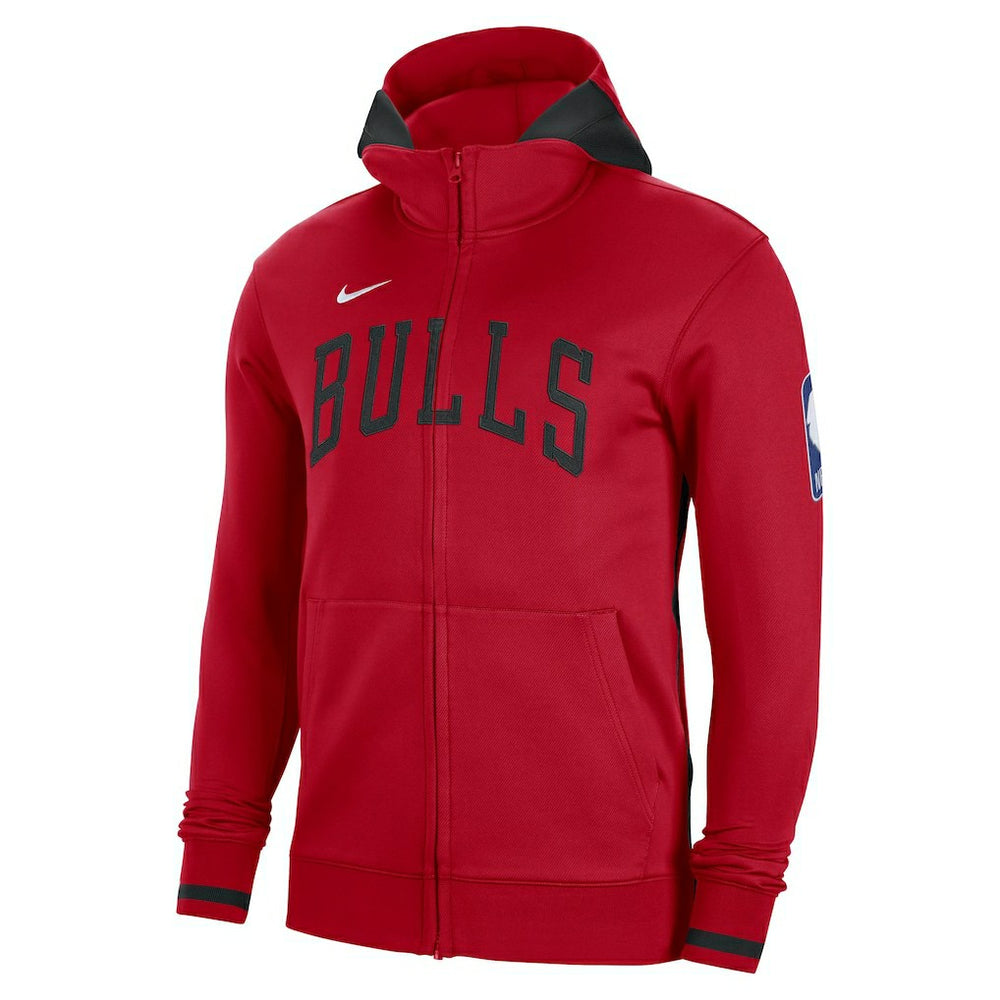 Red Chicago Bulls Authentic Showtime Performance Full-Zip Hoodie | NBA