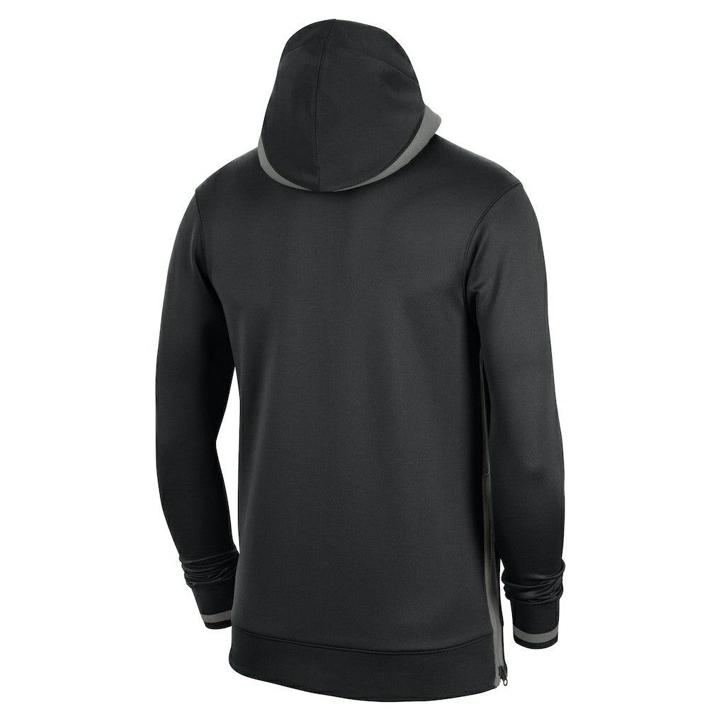 Black Brooklyn Nets Authentic Showtime Performance Full-Zip Hoodie | NBA