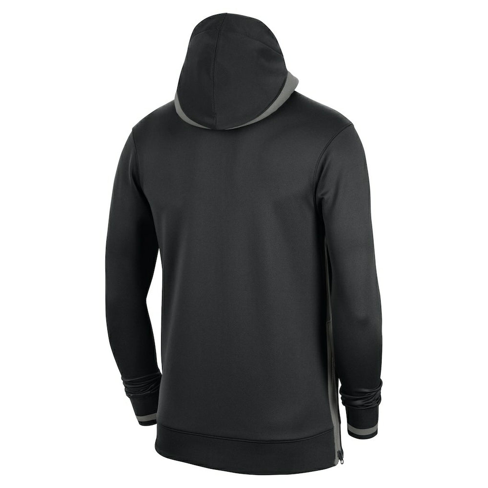 Black Brooklyn Nets Authentic Showtime Performance Full-Zip Hoodie | NBA