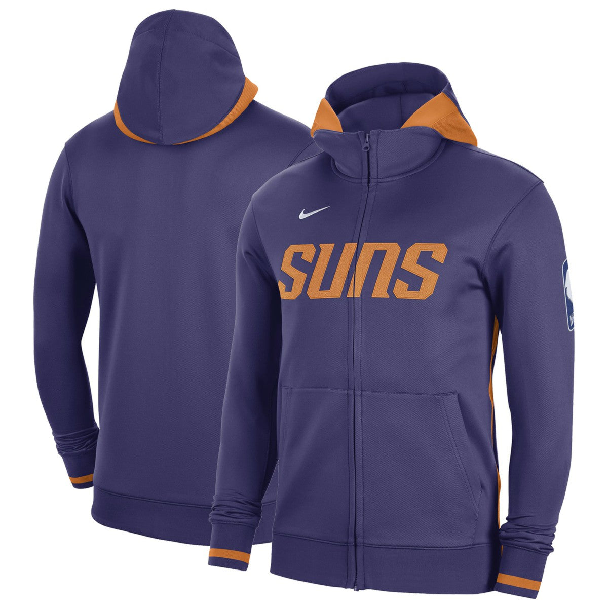Purple Phoenix Suns Authentic Showtime Performance Full-Zip Hoodie | NBA
