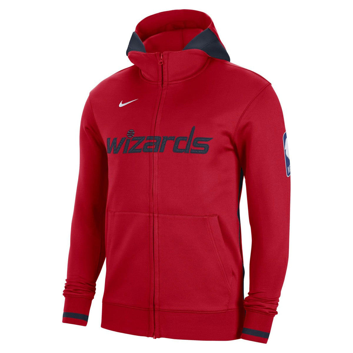 Red Washington Wizards Authentic Showtime Performance Full-Zip Hoodie | NBA
