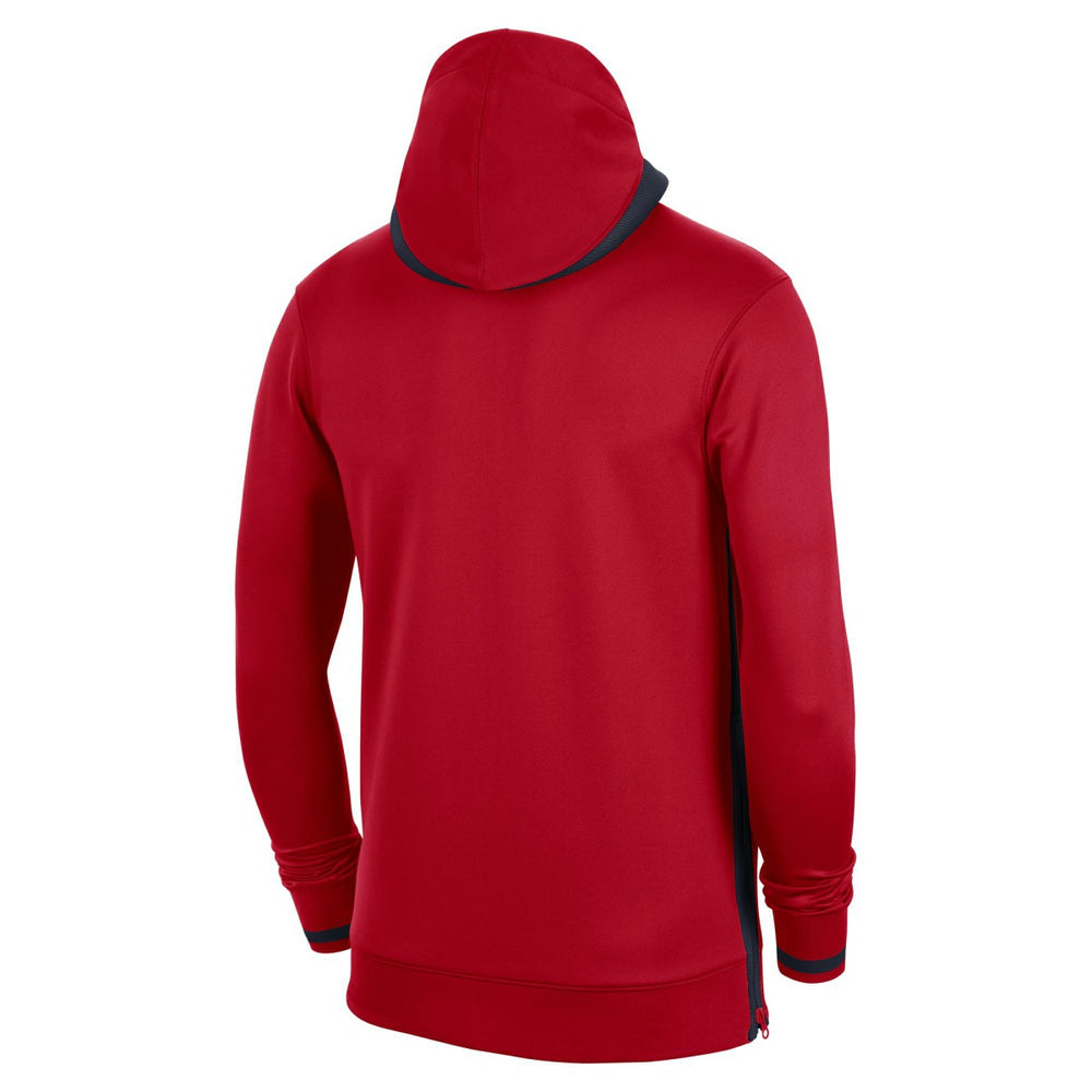 Red Washington Wizards Authentic Showtime Performance Full-Zip Hoodie | NBA