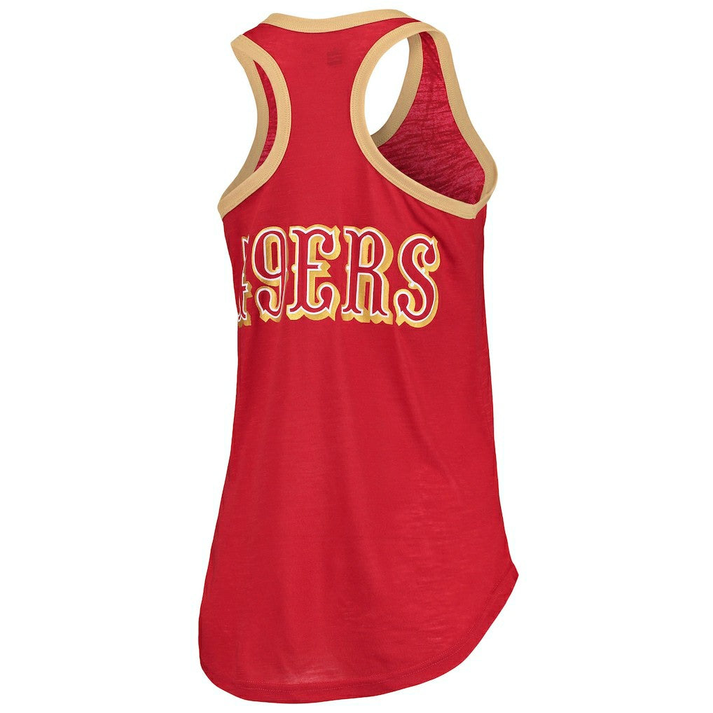 San Francisco 49ers G-III 4Her by Carl Banks Women's Tater Burnout Tank Top | NFL Online