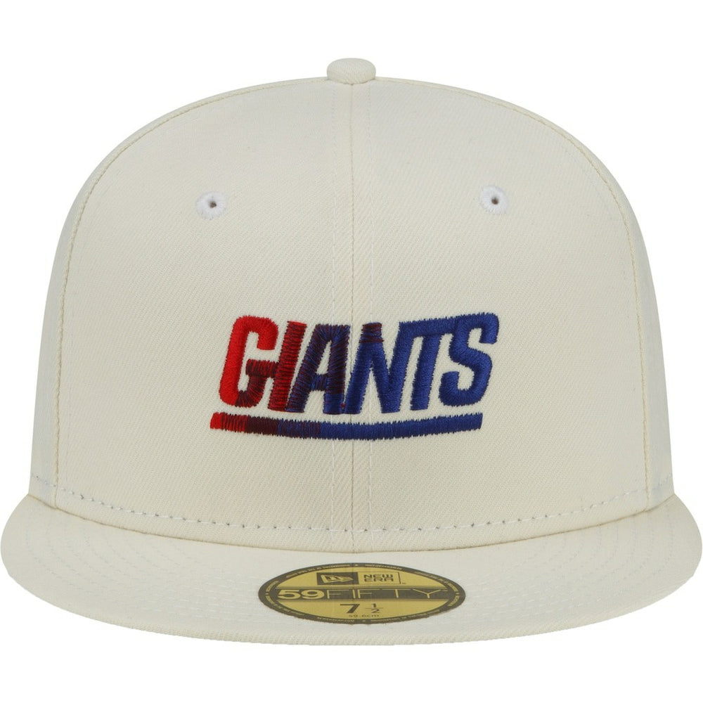 New York Giants Chrome Color Dim 59FIFTY Fitted Hat | NFL Outlet