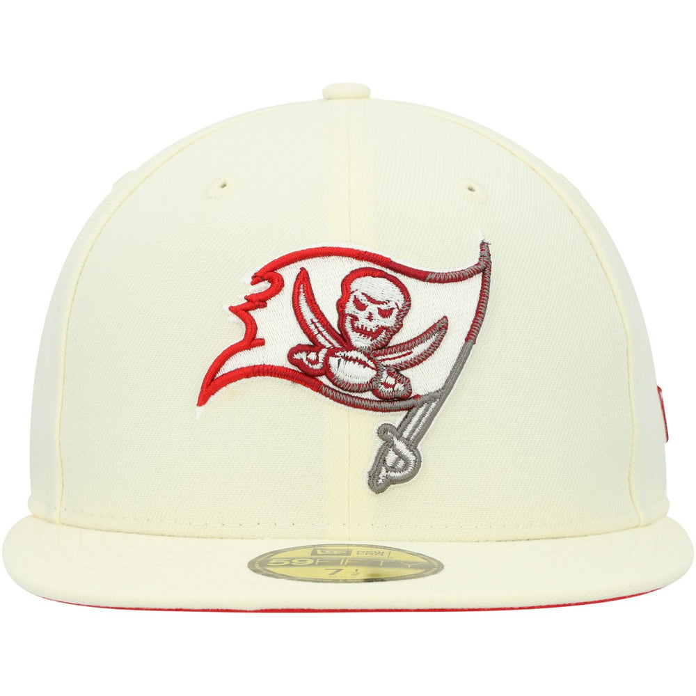 Tampa Bay Buccaneers Chrome Color Dim 59FIFTY Fitted Hat | NFL Outlet