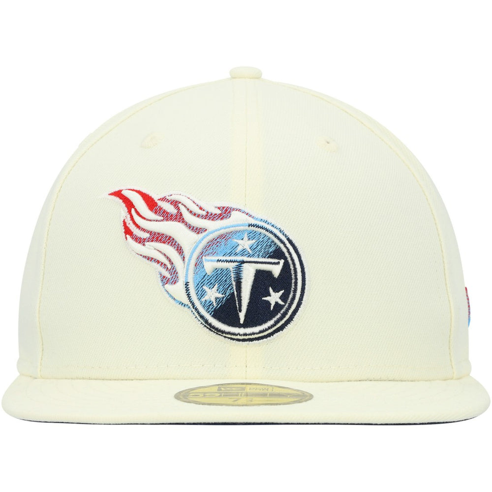 Tennessee Titans Chrome Color Dim 59FIFTY Fitted Hat | NFL Outlet