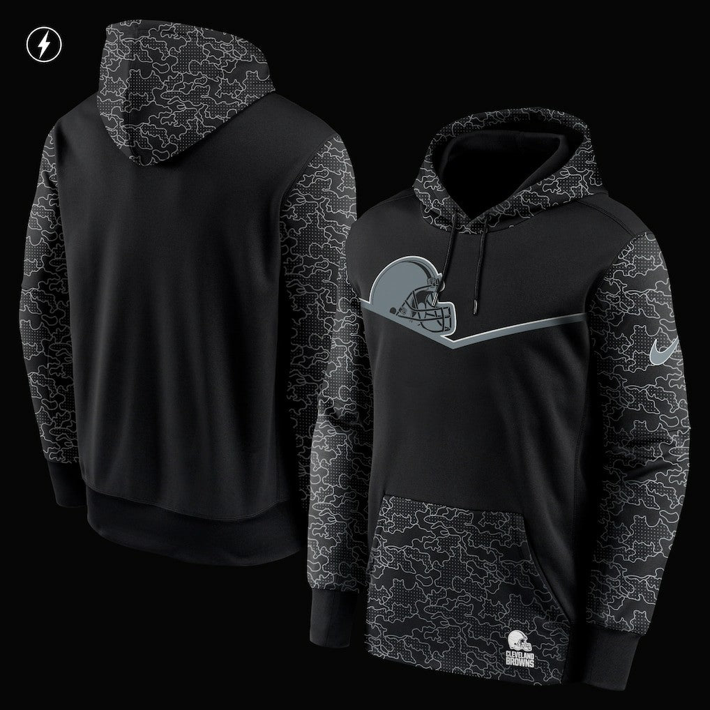 Cleveland Browns RFLCTV Chevron Pullover Hoodie | NFL Discount