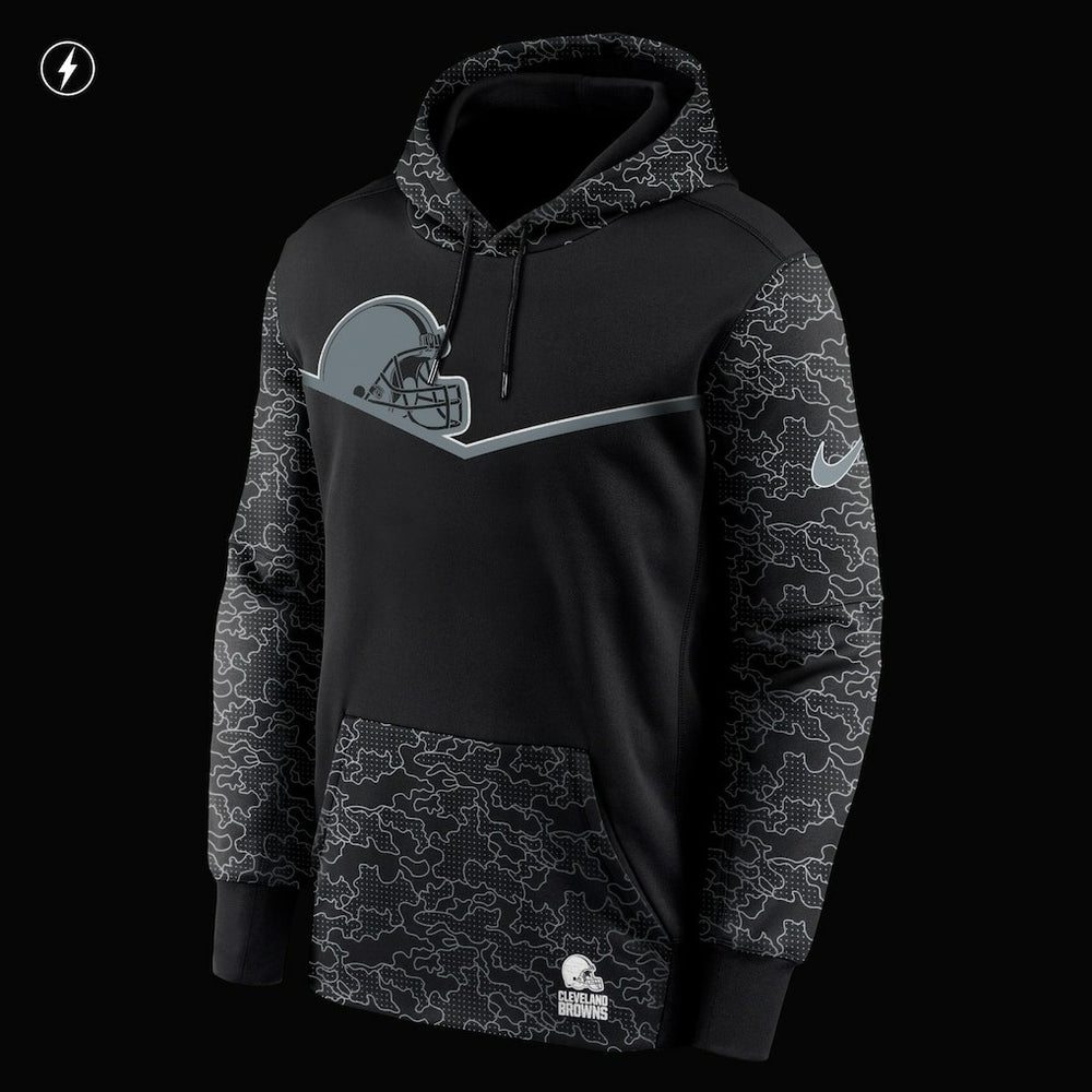 Cleveland Browns RFLCTV Chevron Pullover Hoodie | NFL Discount