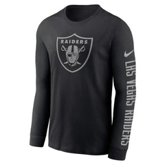 Las Vegas Raiders RFLCTV Name and Logo T-Shirt | NFL Sale
