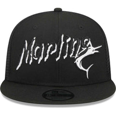 Miami Marlins New Era Street Trucker 9FIFTY Snapback Hat - MLB Hats