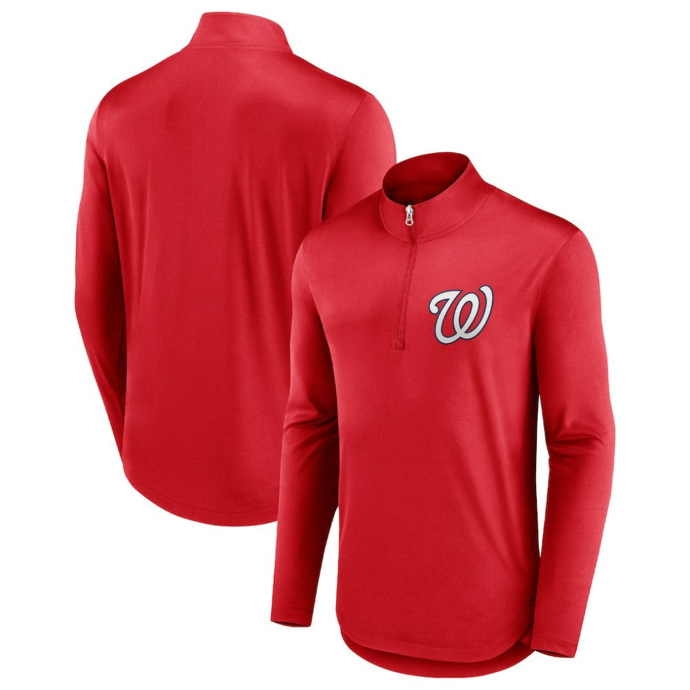 Washington Nationals Fanatics Tough Minded Lightweight Quarter-Zip Pullover - MLB Pullover