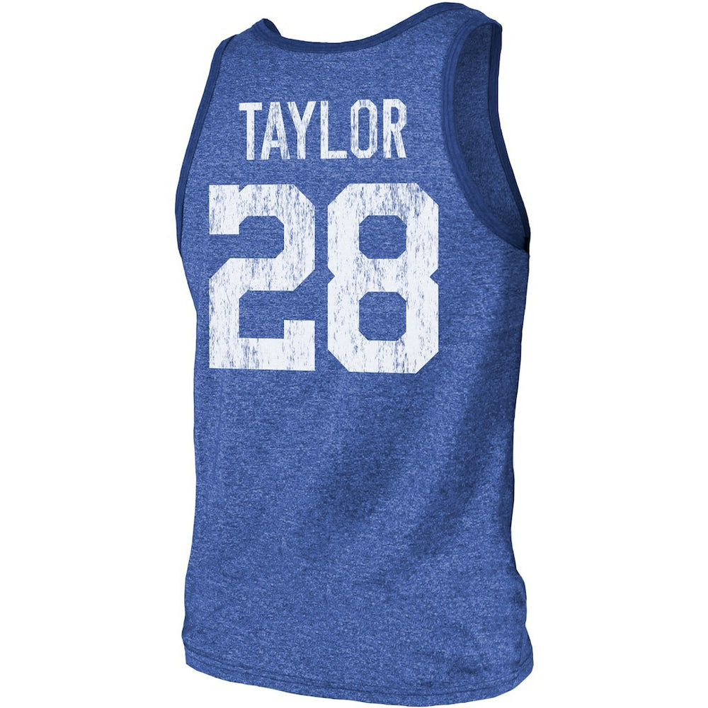 Indianapolis Colts Jonathan Taylor  Majestic Threads Player Name & Number Tri-Blend Tank Top | NFL Sale