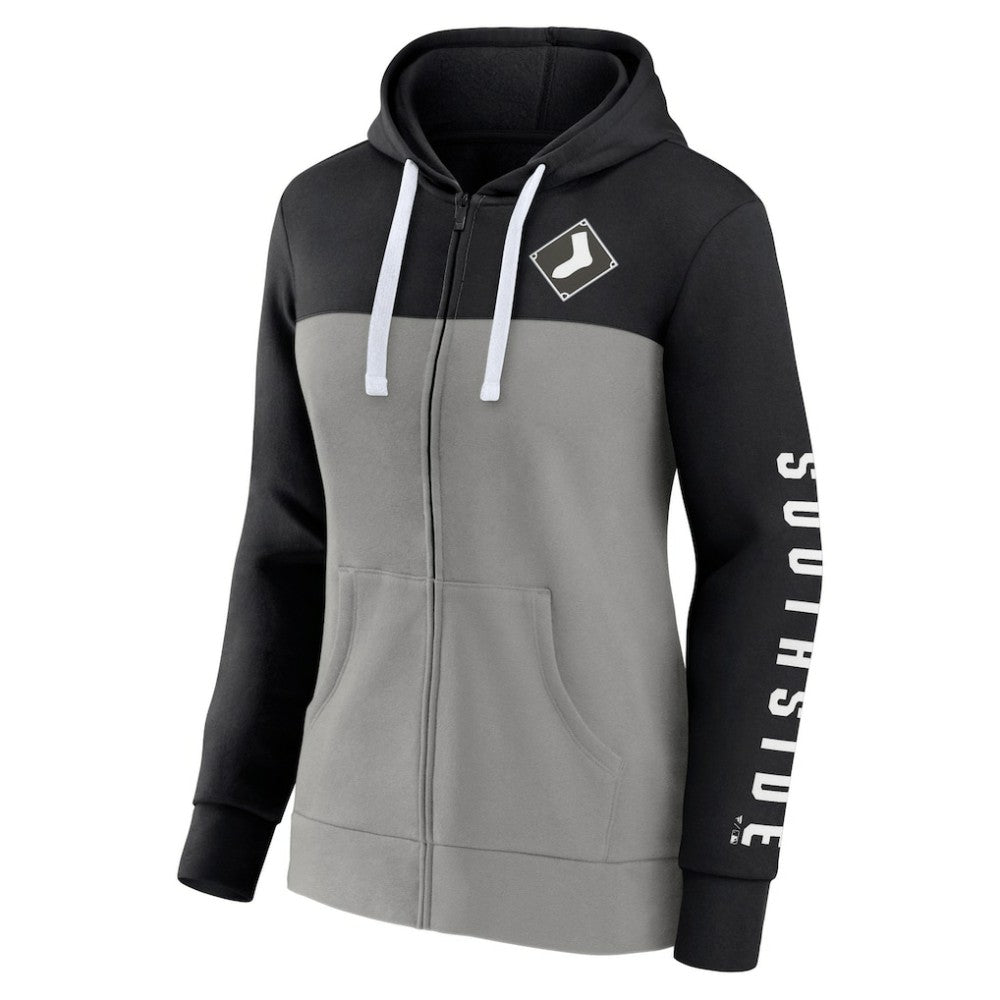 Chicago White Sox Fanatics Women's Take The Field Colorblocked Hoodie Full-Zip Jacket - MLB Jackets