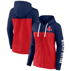 Boston Red Sox Fanatics Women's Take The Field Colorblocked Hoodie Full-Zip Jacket - MLB Jackets