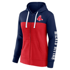 Boston Red Sox Fanatics Women's Take The Field Colorblocked Hoodie Full-Zip Jacket - MLB Jackets