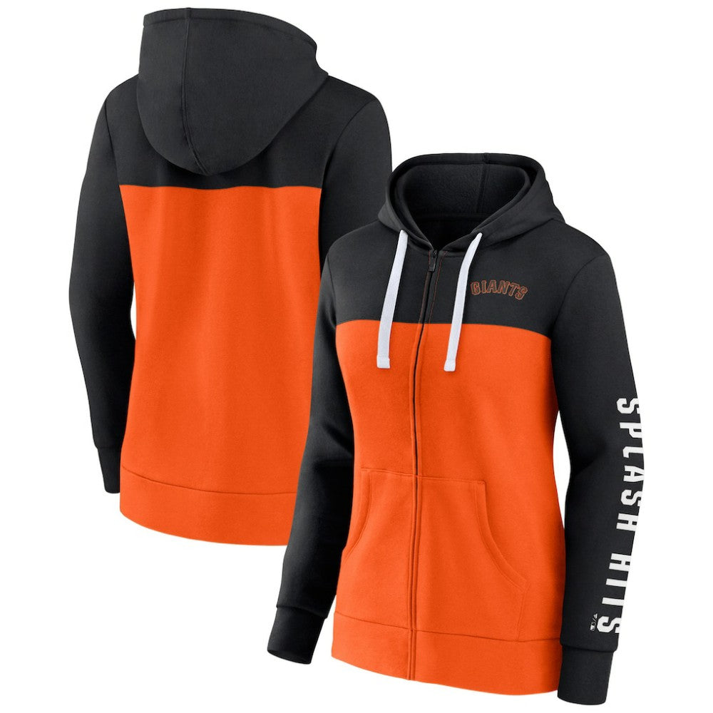San Francisco Giants Fanatics Women's Take The Field Colorblocked Hoodie Full-Zip Jacket - MLB Jackets