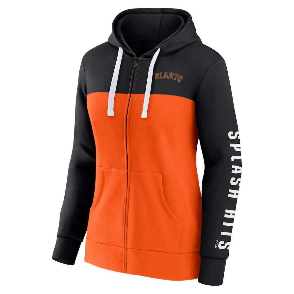 San Francisco Giants Fanatics Women's Take The Field Colorblocked Hoodie Full-Zip Jacket - MLB Jackets