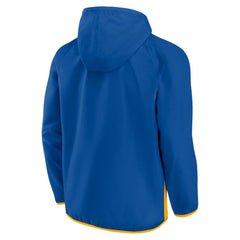 St. Louis Blues Fanatics Backhand Shooter Defender Anorak Raglan Hoodie Quarter-Zip Jacket -  NHL Hoodies