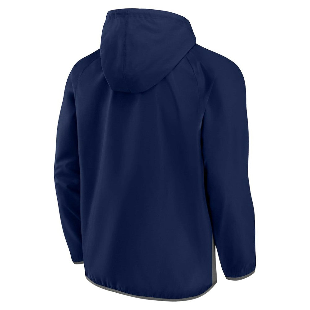 Seattle Kraken Fanatics Backhand Shooter Defender Anorak Raglan Hoodie Quarter-Zip Jacket -  NHL Hoodies