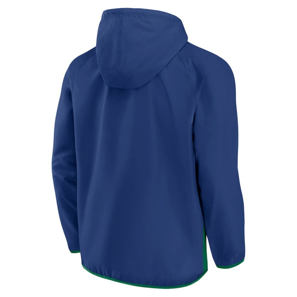 Vancouver Canucks Fanatics Backhand Shooter Defender Anorak Raglan Hoodie Quarter-Zip Jacket -  NHL Hoodies
