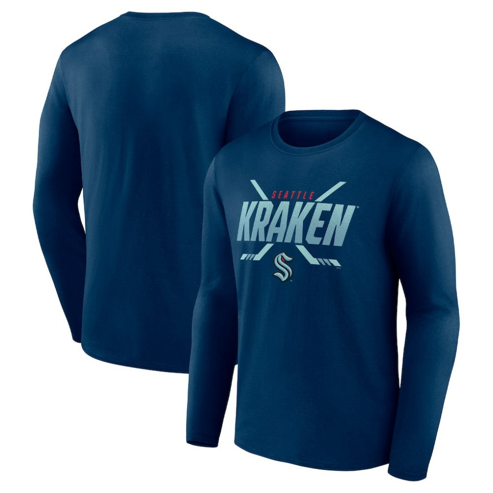 Seattle Kraken Fanatics Covert Long Sleeve T-Shirt -  NHL T-shirts