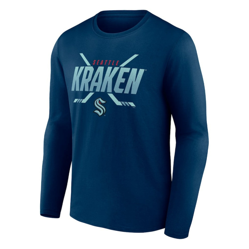 Seattle Kraken Fanatics Covert Long Sleeve T-Shirt -  NHL T-shirts