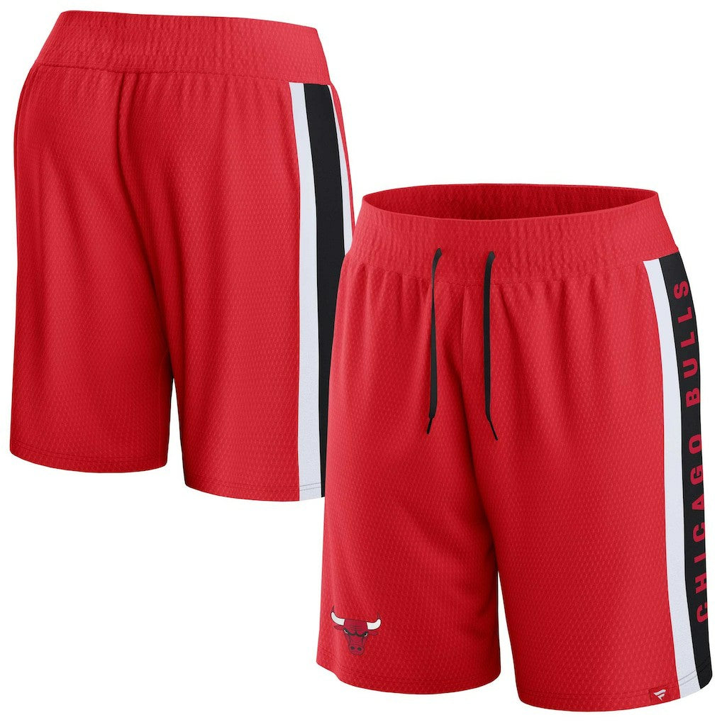 Red Chicago Bulls Referee Iconic Mesh Shorts | NBA
