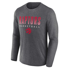 Heathered Charcoal Toronto Raptors Where Legends Play Iconic Practice Long Sleeve T-Shirt | NBA