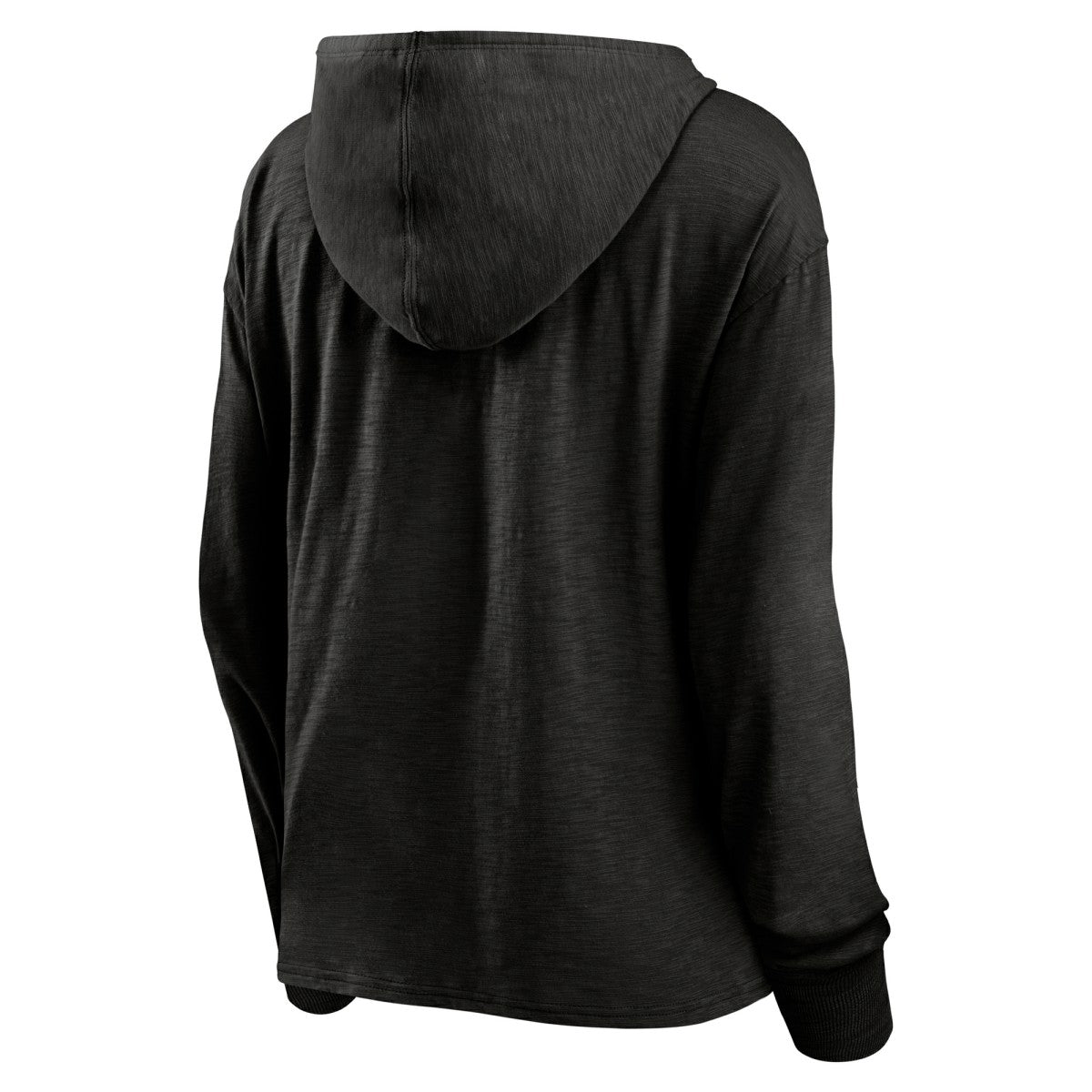 Black Portland Trail Blazers Women's Full Steam Slub Hoodie T-Shirt | NBA