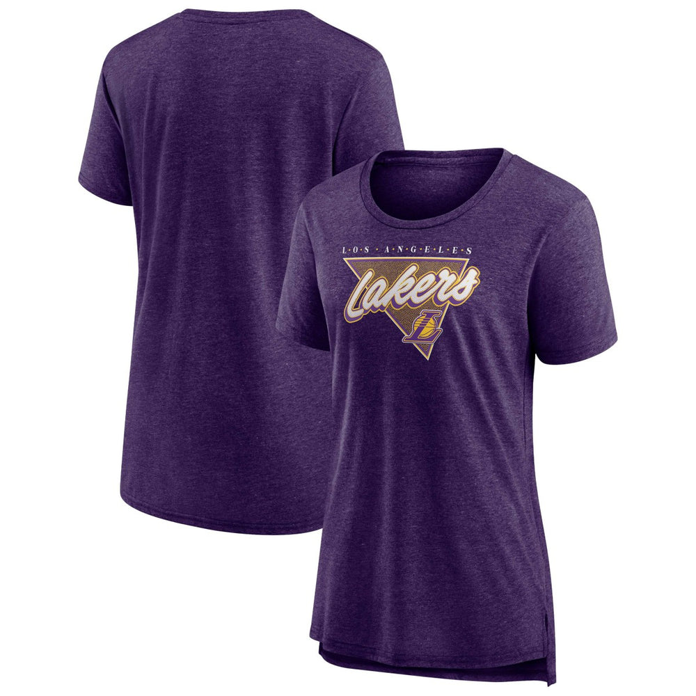 Heathered Purple Los Angeles Lakers Women's True Classics Tri-Blend T-Shirt | NBA