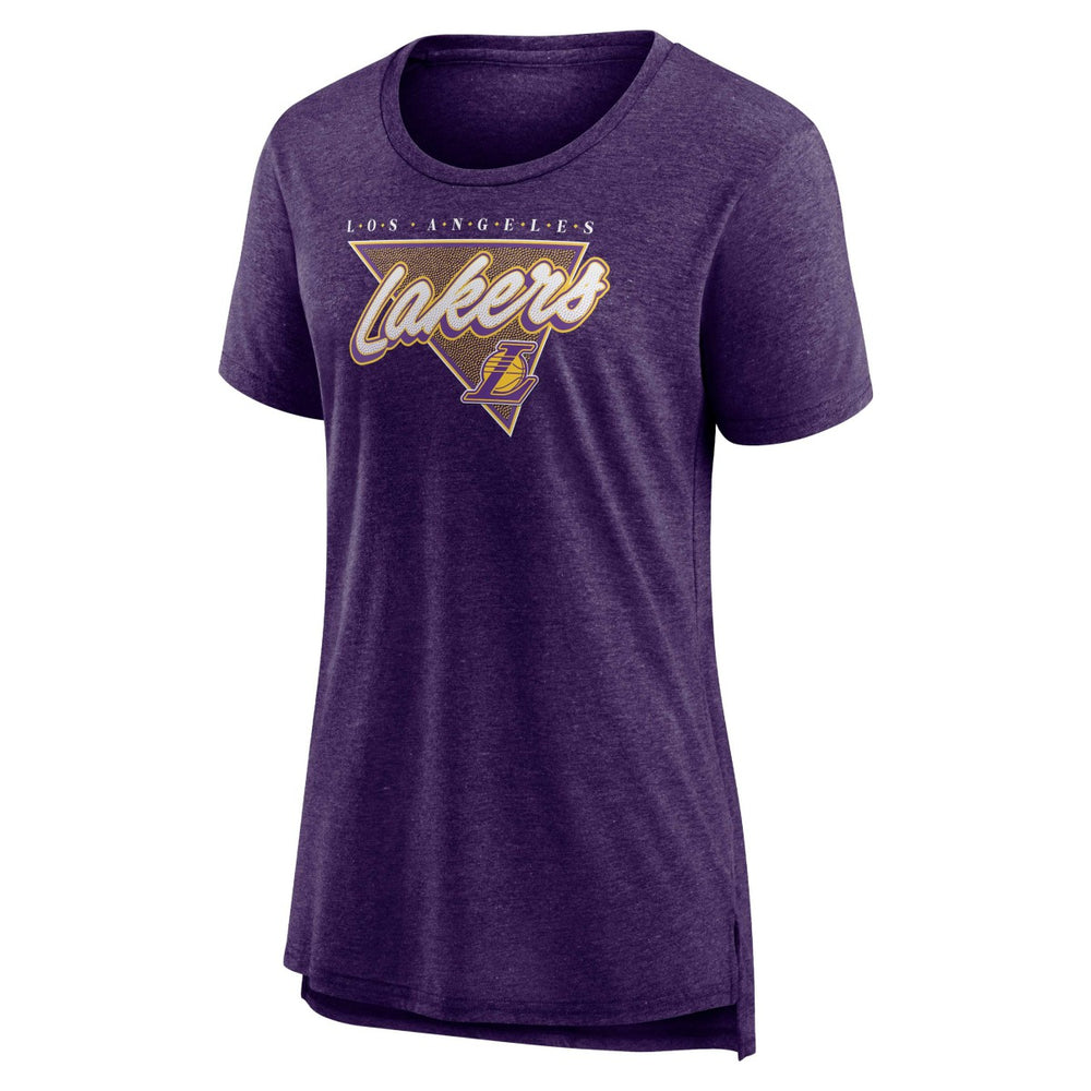Heathered Purple Los Angeles Lakers Women's True Classics Tri-Blend T-Shirt | NBA