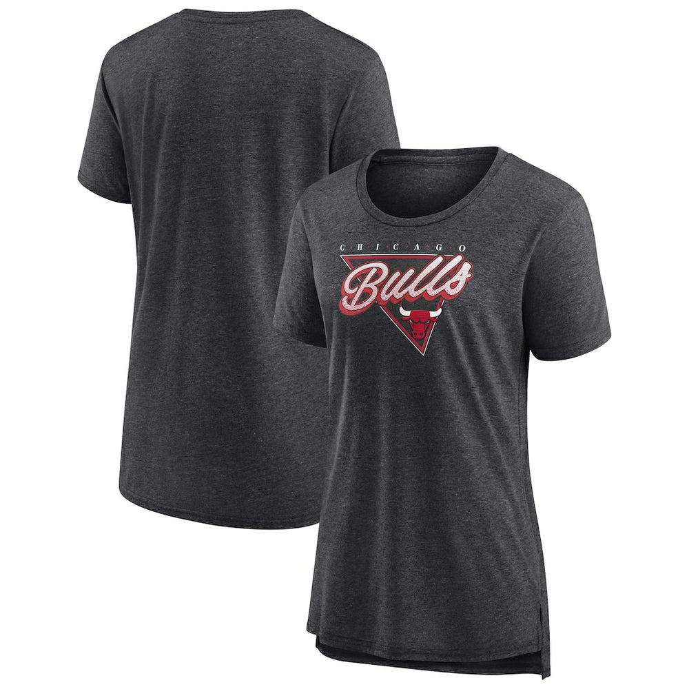 Heathered Charcoal Chicago Bulls Women's True Classics Tri-Blend T-Shirt sale | NBA