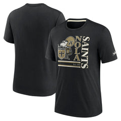 New Orleans Saints Wordmark Logo Tri-Blend T-Shirt | NFL Sale