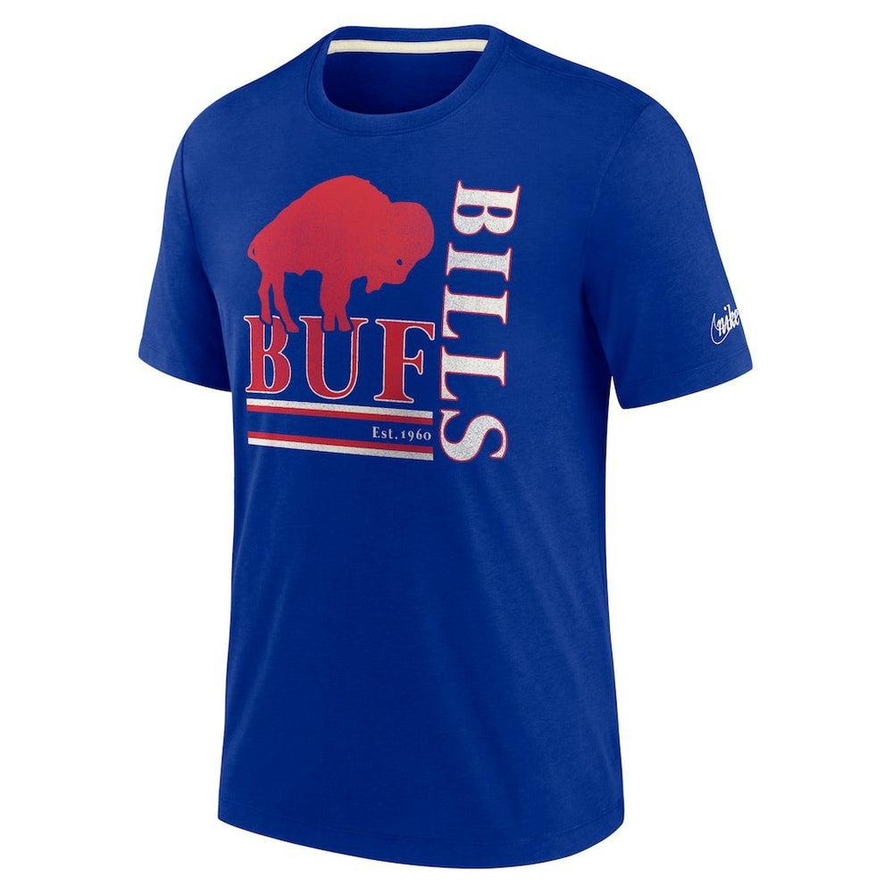 Buffalo Bills Wordmark Logo Tri-Blend T-Shirt | NFL Outlet