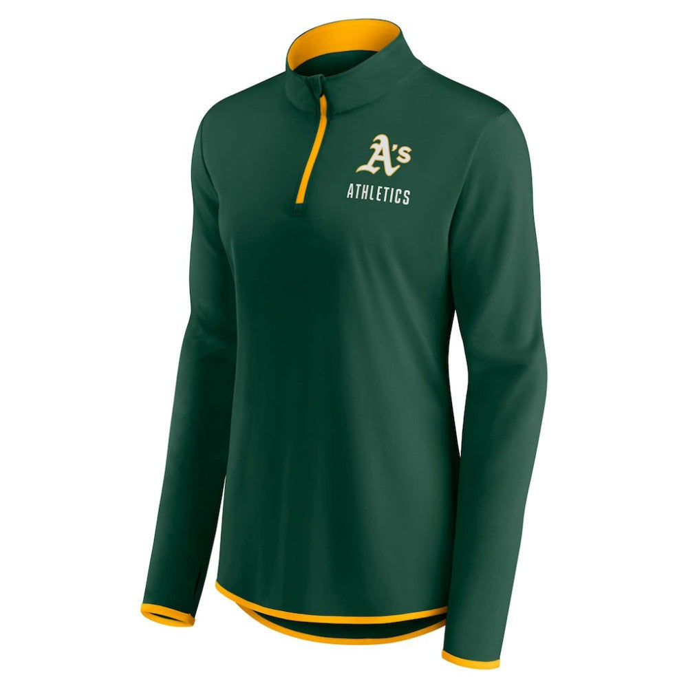 Athletics Fanatics Women's Worth The Drive Quarter-Zip Jacket - MLB Jackets