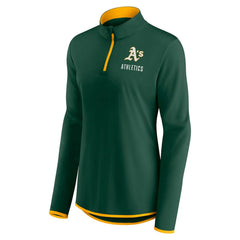 Athletics Fanatics Women's Worth The Drive Quarter-Zip Jacket - MLB Jackets