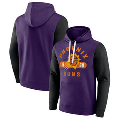 Purple/Black Phoenix Suns Attack Colorblock Pullover Hoodie | NBA