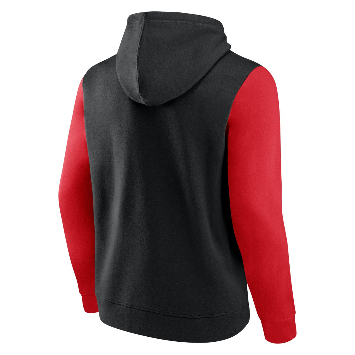 Black/Red Toronto Raptors Attack Colorblock Pullover Hoodie | NBA
