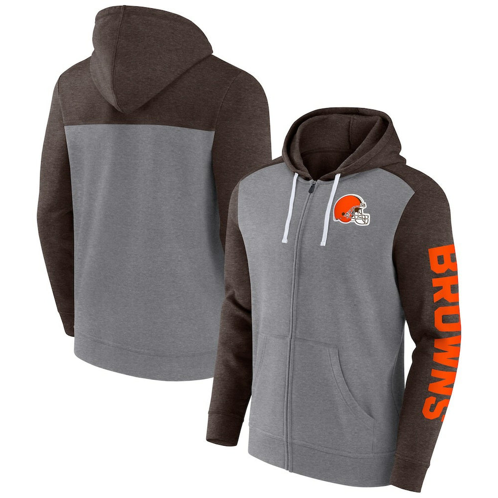 Cleveland Browns Down and Distance Full-Zip Hoodie | NFL Discount