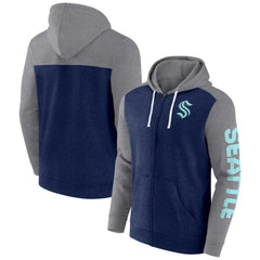 Seattle Kraken Fanatics Down and Distance Full-Zip Hoodie -  NHL Hoodies
