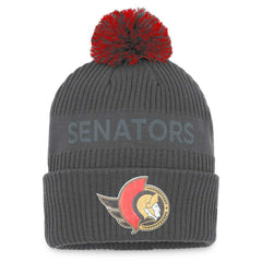 Ottawa Senators Fanatics Authentic Pro Home Ice Cuffed Knit Hat with Pom -  NHL Hats
