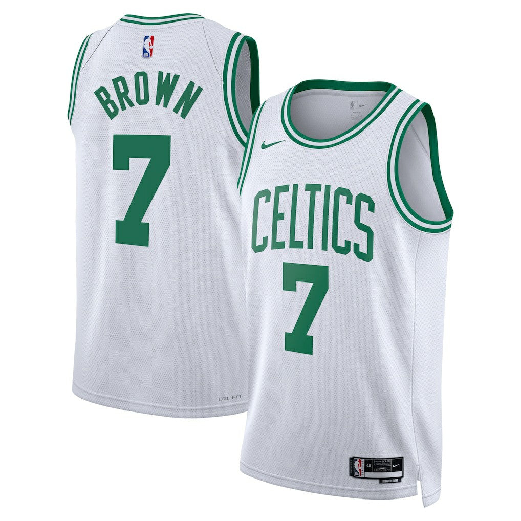 White Jaylen Brown Boston Celtics Unisex Swingman Jersey | NBA