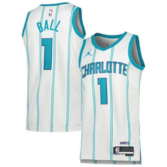 White LaMelo Ball Charlotte Hornets Jordan Brand Unisex Swingman Jersey | NBA