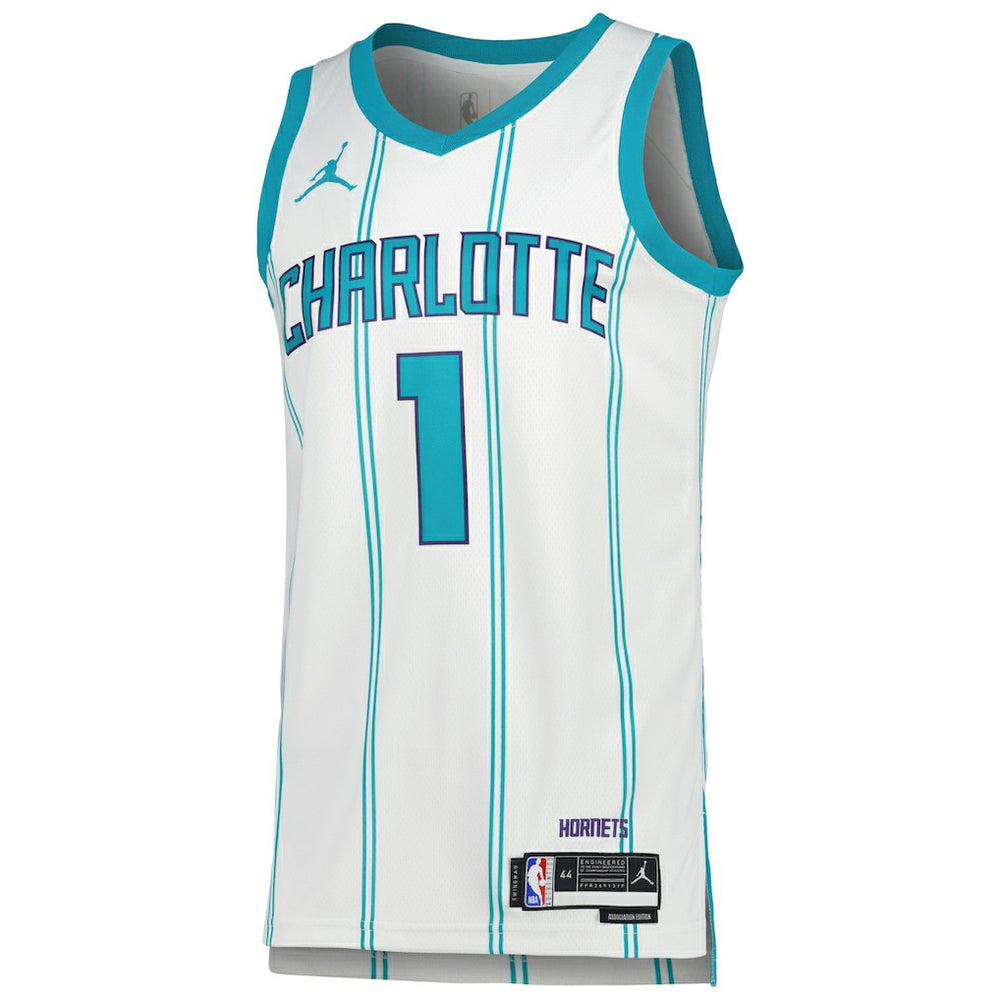White LaMelo Ball Charlotte Hornets Jordan Brand Unisex Swingman Jersey | NBA