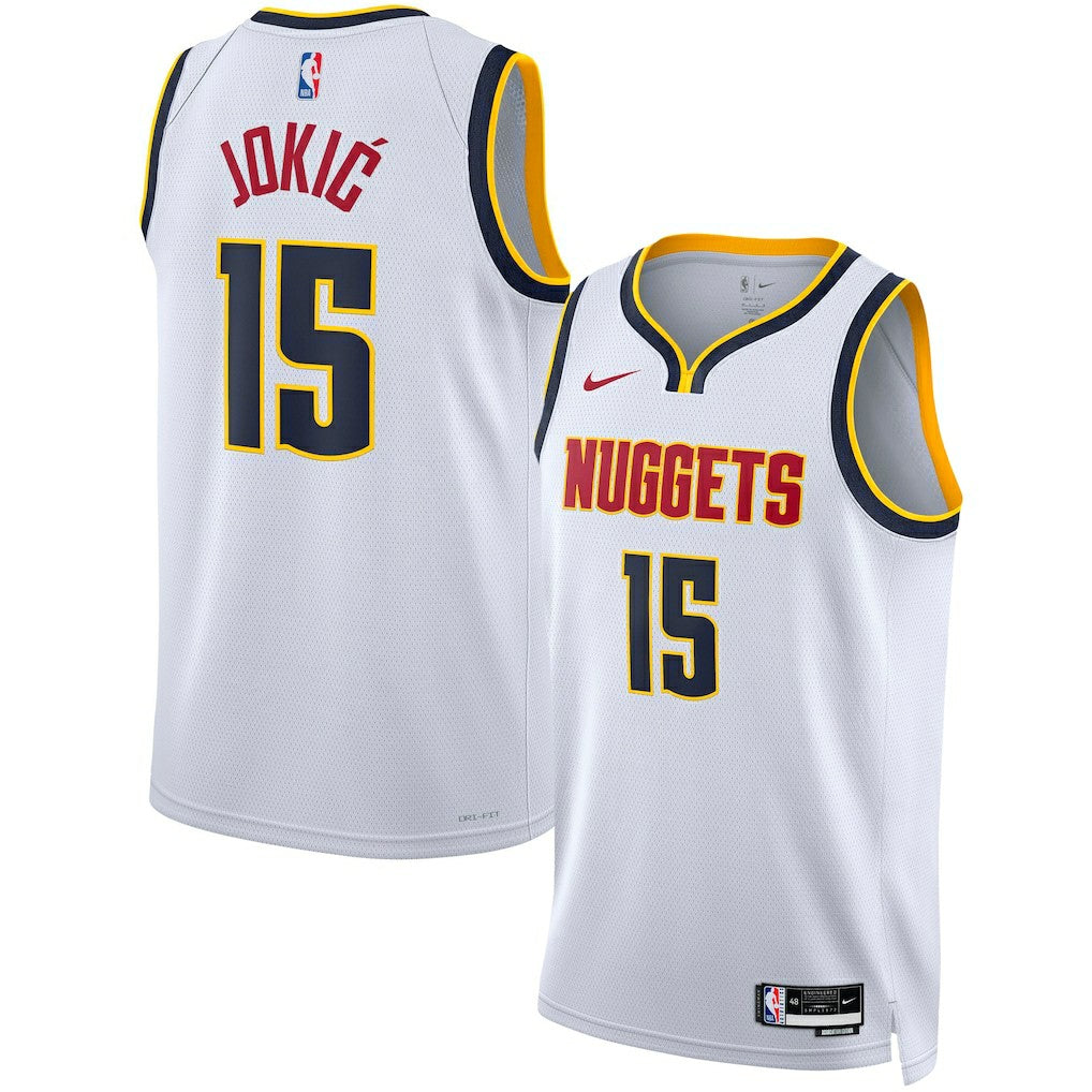 White Nikola Jokic Denver Nuggets Unisex Swingman Jersey sale | NBA
