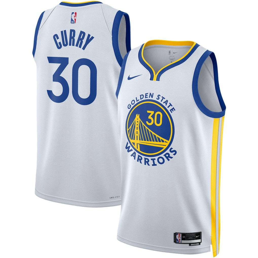White Stephen Curry Golden State Warriors Unisex Swingman Jersey sale | NBA