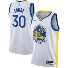 White Stephen Curry Golden State Warriors Unisex Swingman Jersey sale | NBA