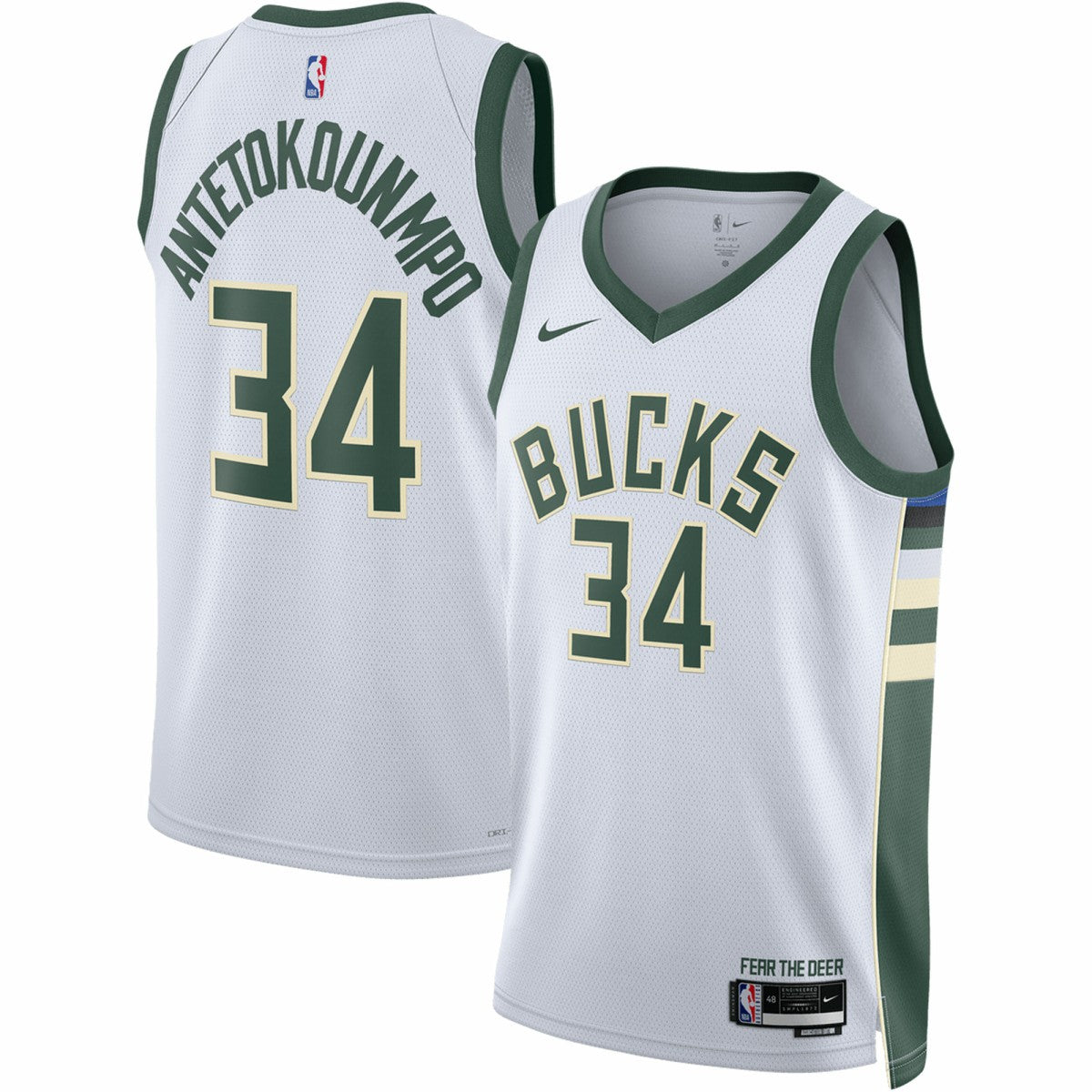 White Giannis Antetokounmpo Milwaukee Bucks Unisex Swingman Jersey | NBA