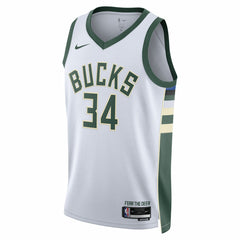 White Giannis Antetokounmpo Milwaukee Bucks Unisex Swingman Jersey | NBA