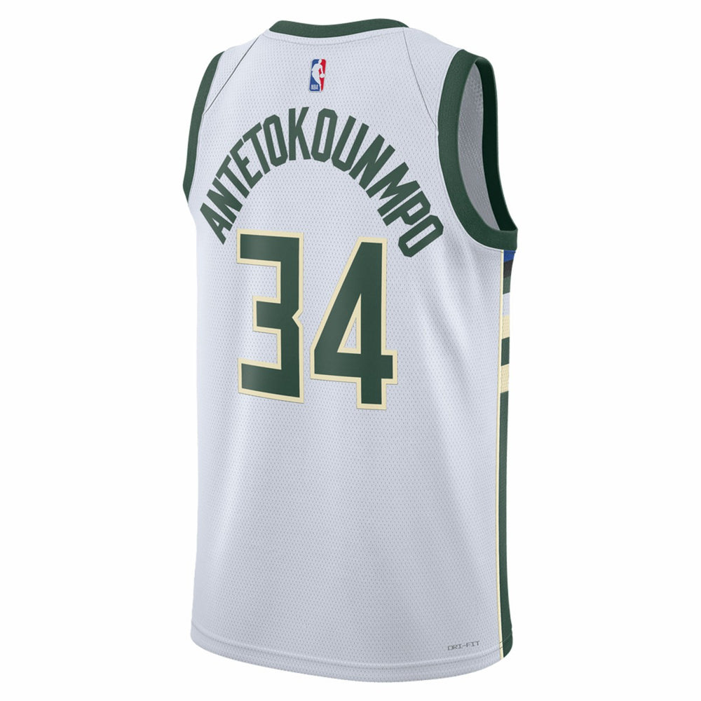 White Giannis Antetokounmpo Milwaukee Bucks Unisex Swingman Jersey | NBA